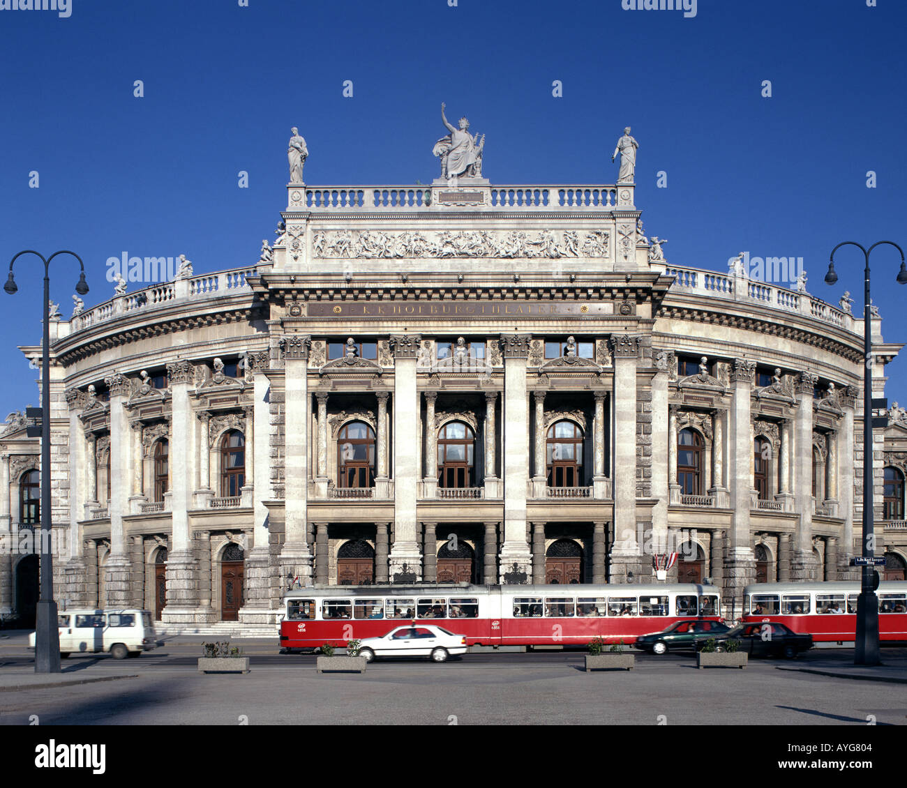 AT - VIENNA: Die Welt berühmten Burgtheater Stockfoto
