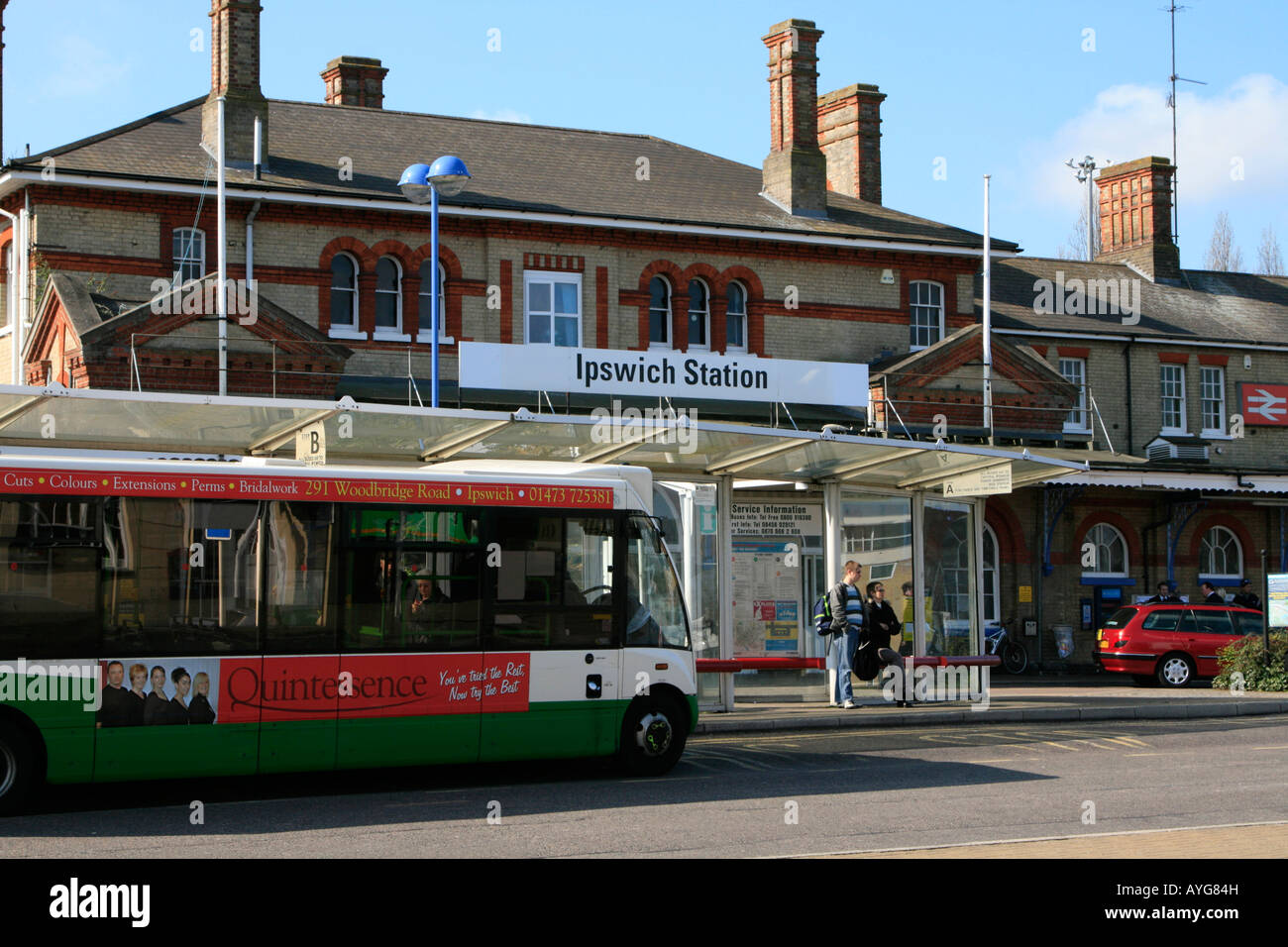 Ipswich Hauptstrecke Eisenbahn Station Stadtzentrum der Kreisstadt Suffolk East Anglia England uk gb Stockfoto