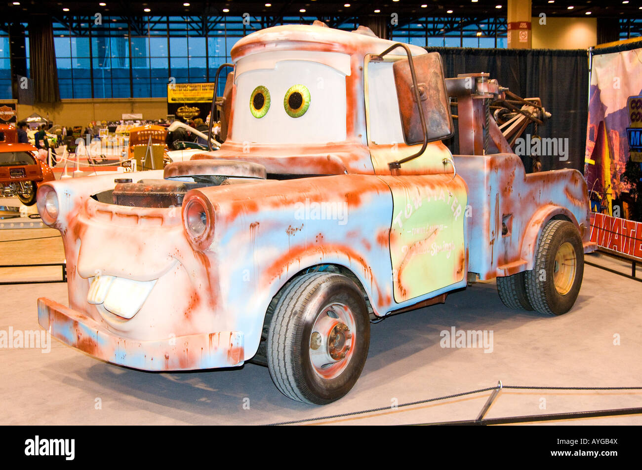 Abschleppwagen "Mater" vom Film Cars Stockfotografie - Alamy