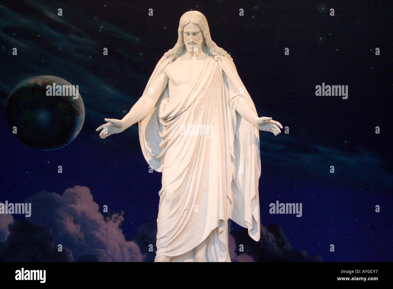 Life Size Statue von Jesus Christus in das Visitor Center Tempel Square