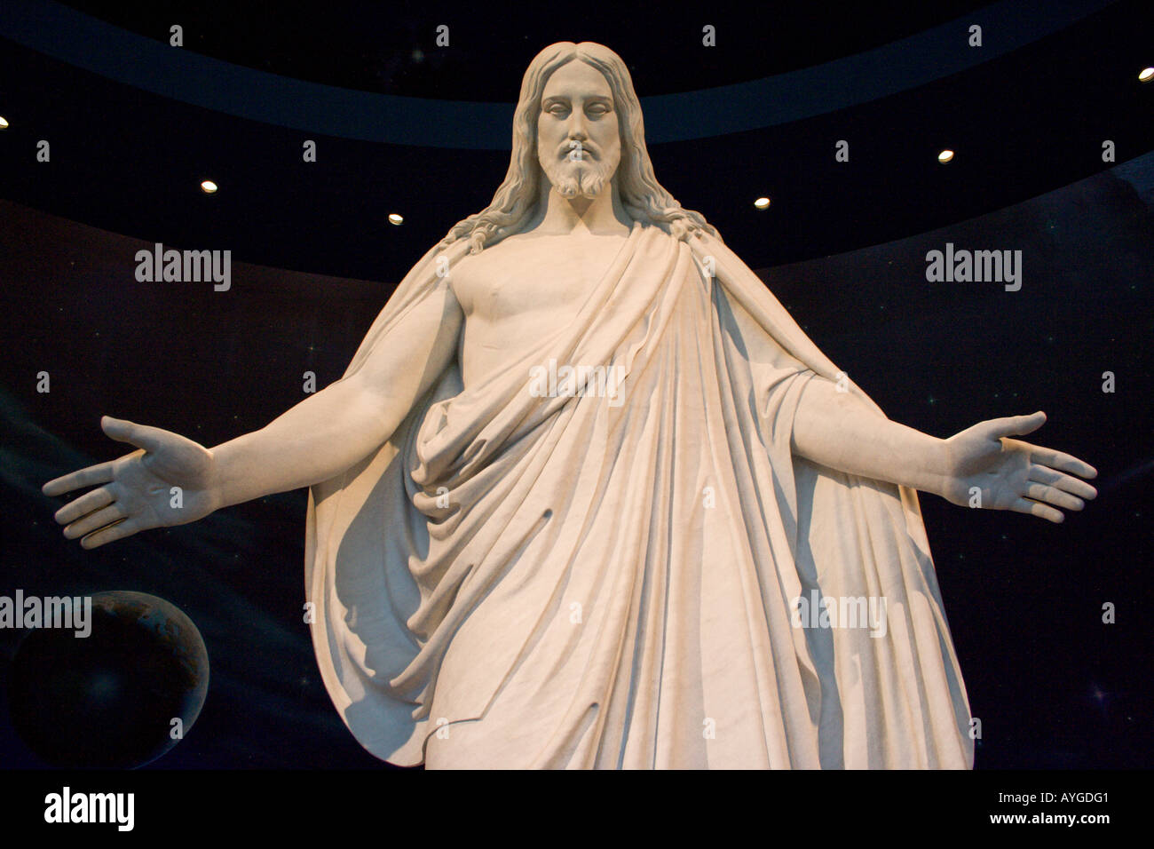 Life Size Statue von Jesus Christus in das Visitor Center Tempel Square