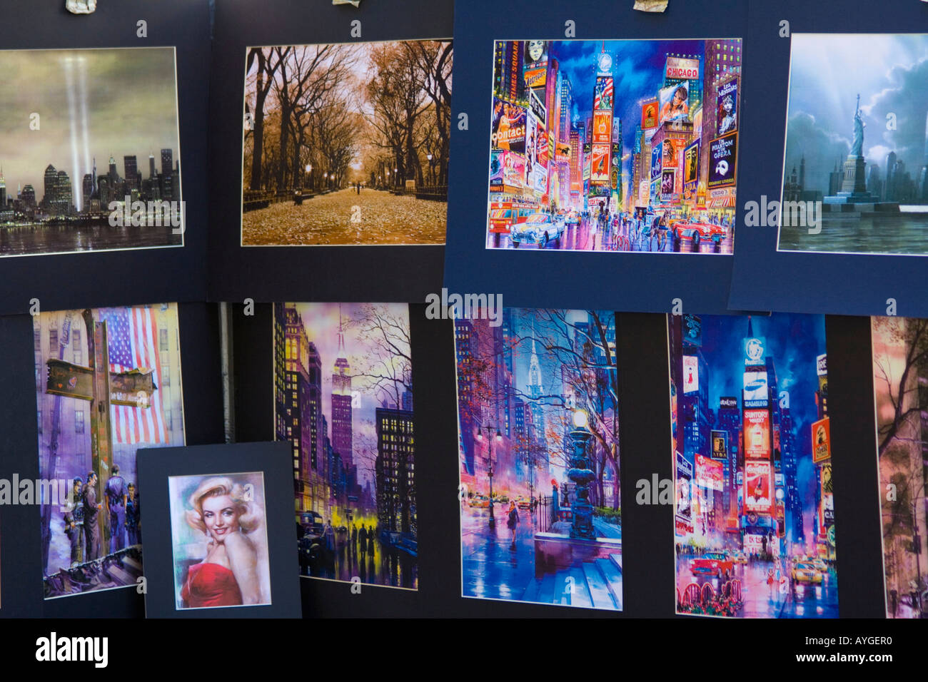 Souvenir New York City Gemalde Und Bilder Mal Platz In New York City Usa Stockfotografie Alamy