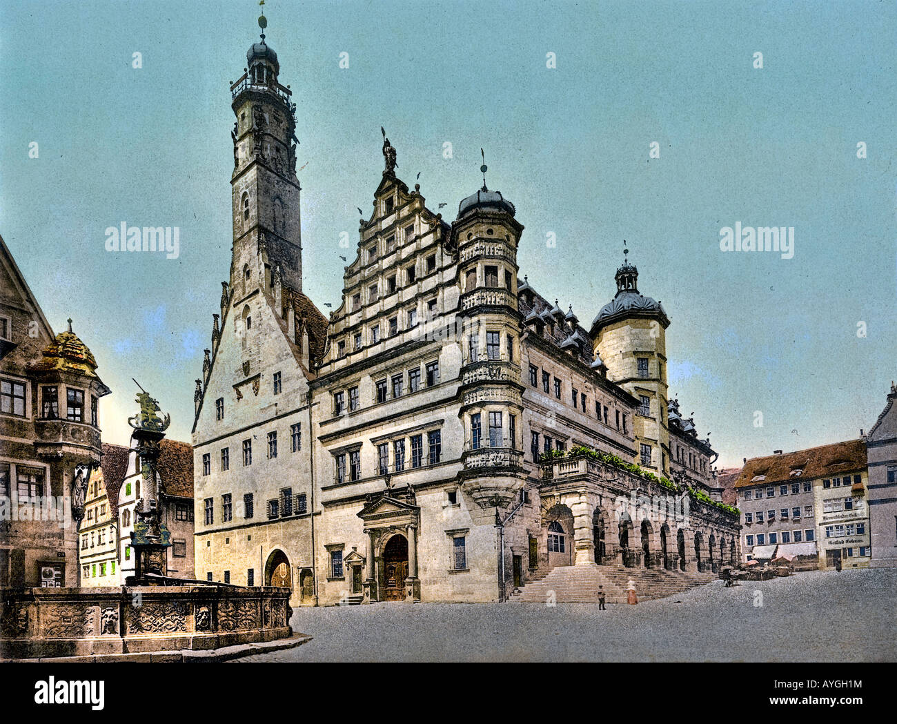 Ciy Hall Rothenburg Deutschland Stockfoto