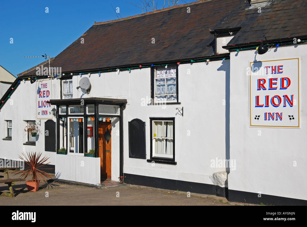 Das red Lion Pub am Blackwater in der Nähe von Truro, Cornwall, england Stockfoto