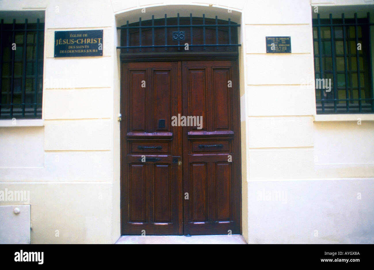 Rouen Normandie Frankreich mormonische Kirche von Jesus Christus von Heiligen Stockfoto