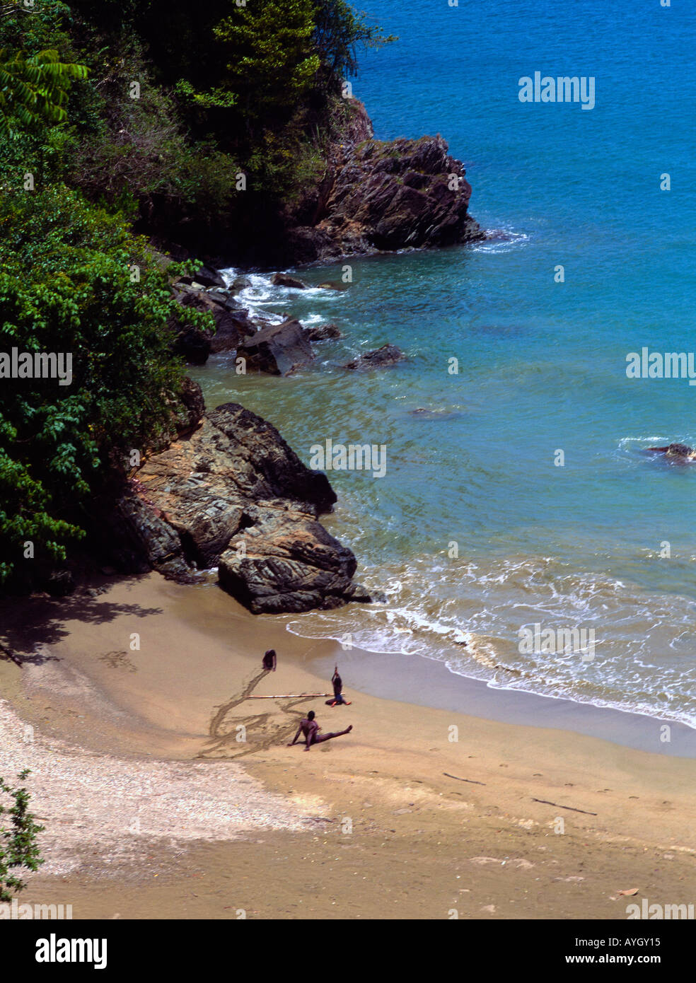 Tobago Trinidad Bloody Bay Stockfoto