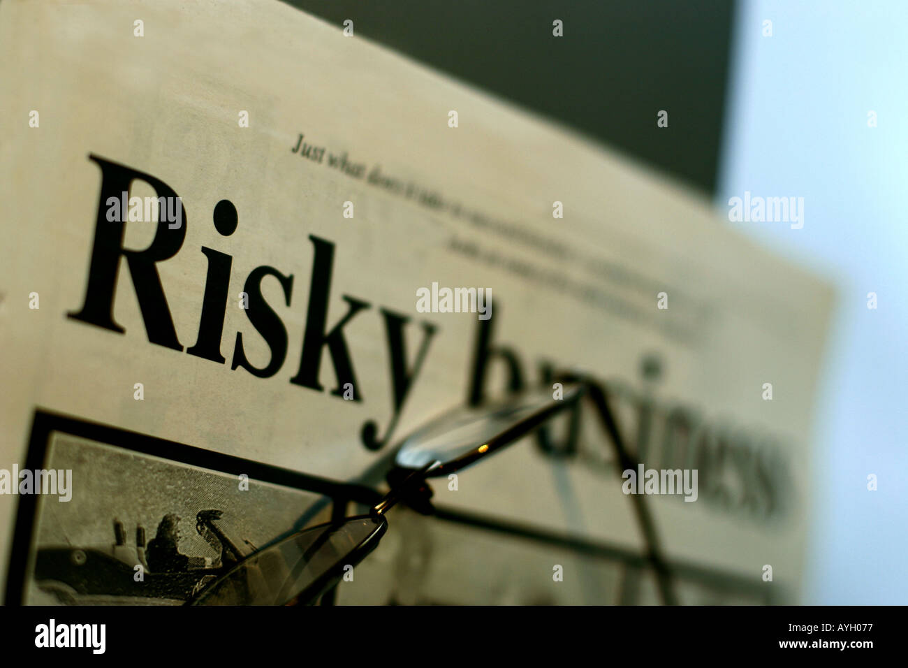 Riskantes Geschäft Stockfoto