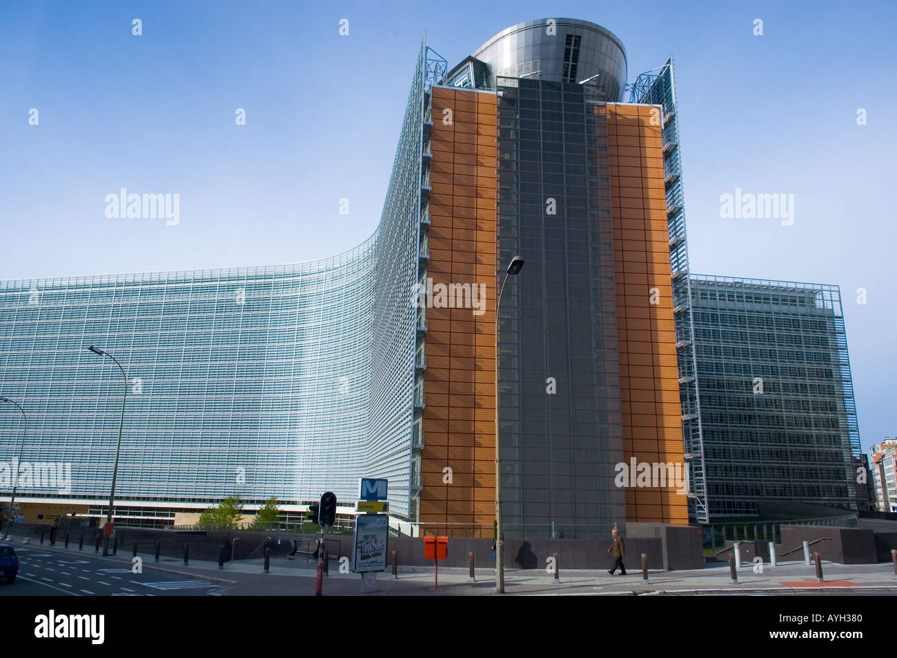 Europa-Belgien-Brüssel-Berlaymont-Gebäude Stockfoto