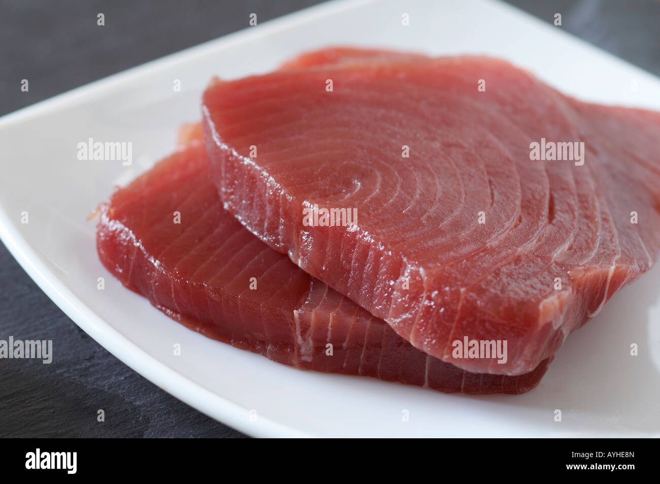 Thunfisch-steaks Stockfoto