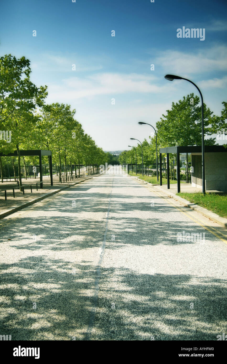 empty road Stockfoto