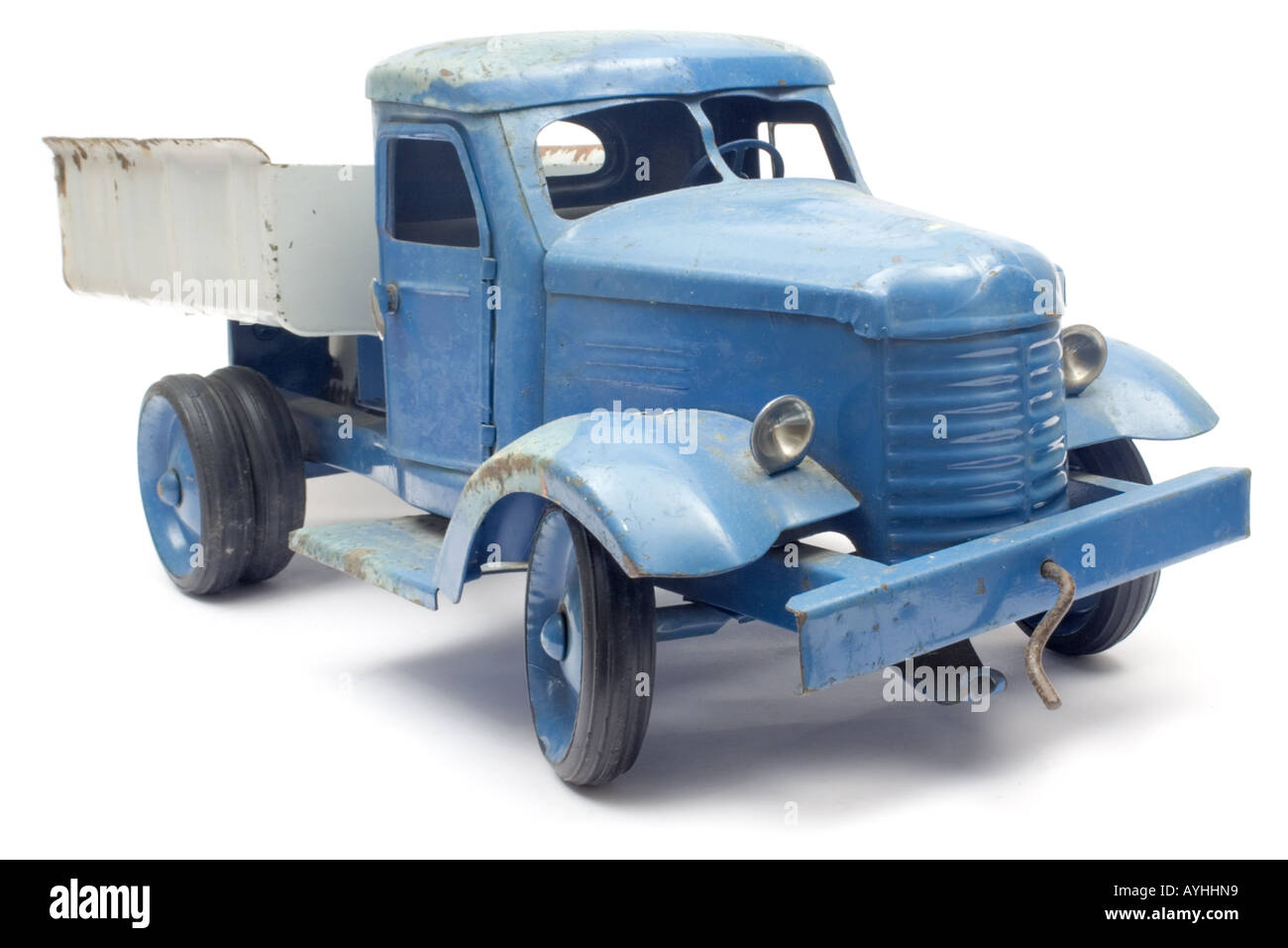 Blaue Spielzeug-LKW Stockfoto