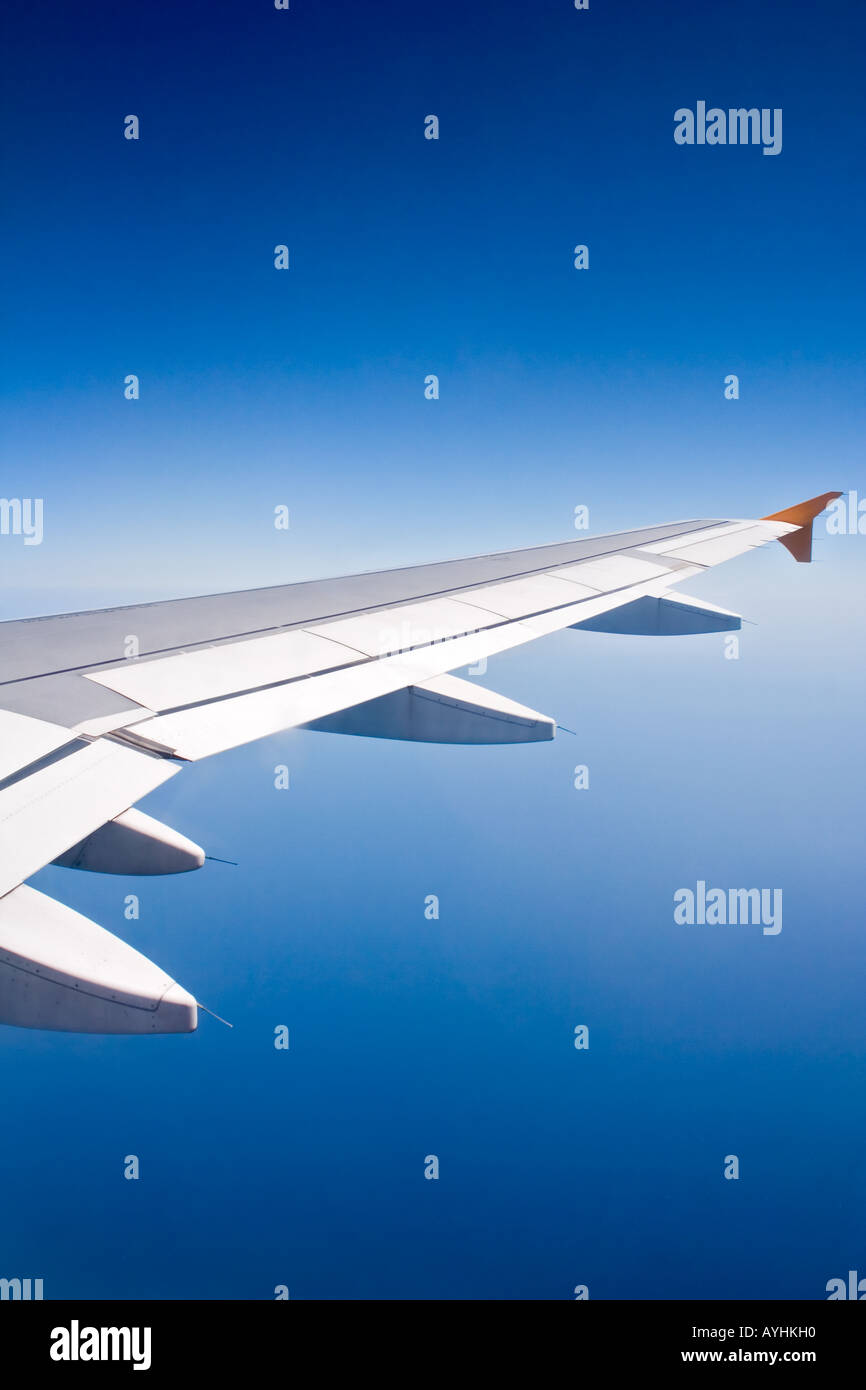 Arial Ansicht aus einem Flugzeug Stockfoto