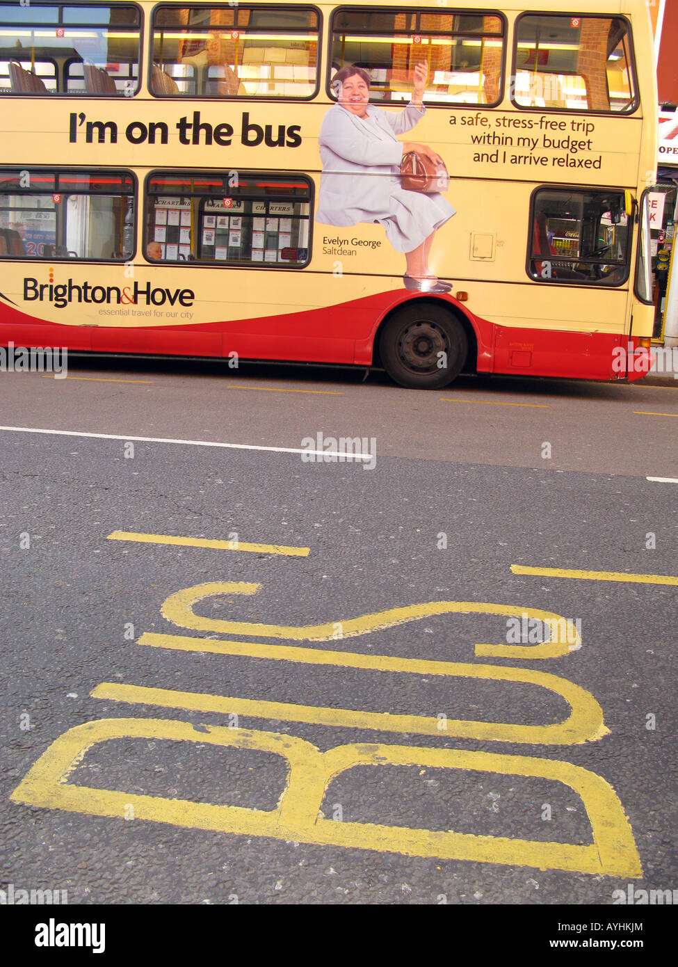 Bus-Brighton und Hove Stockfoto