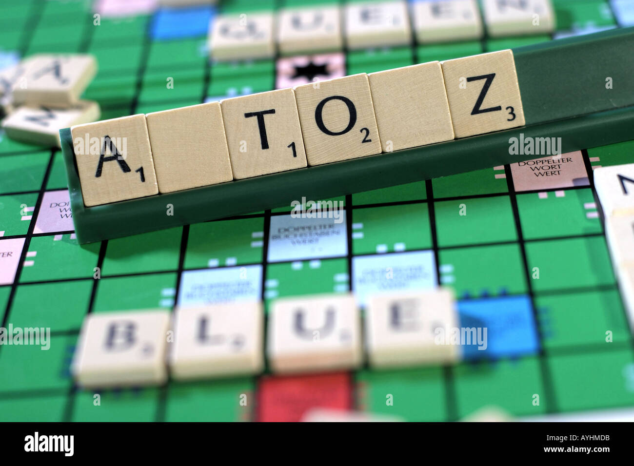Scrabble Spiel Stockfoto
