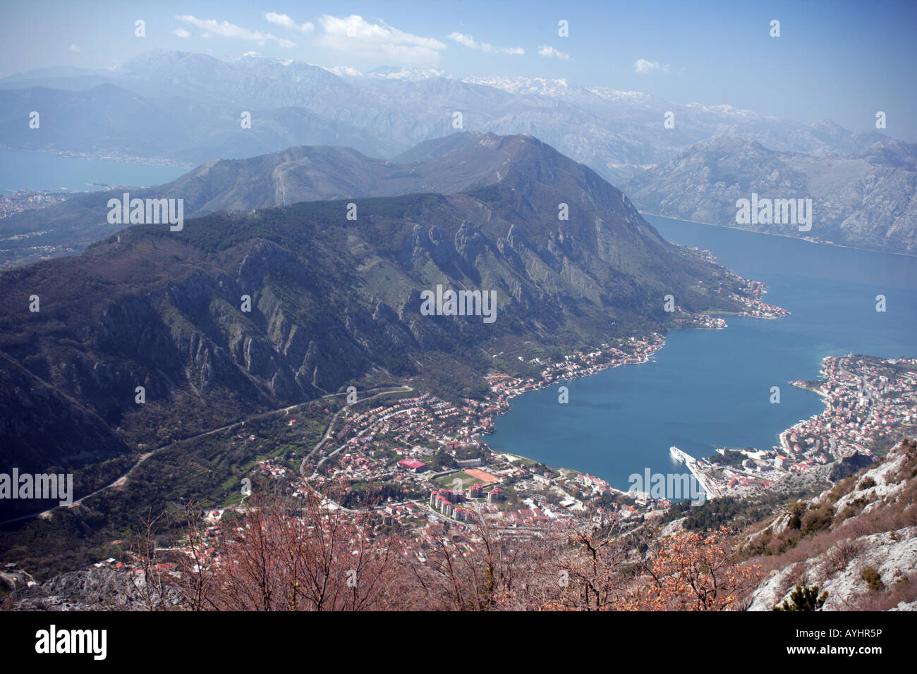 Fjord von Kotor und Kotor Bucht UNESCO Welt Kulturerbe Stockfoto
