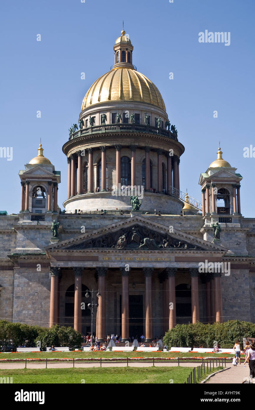 St. Isaak Kathedrale 1818 1842 Architekt A Montferrand St.Petersburg Russland Stockfoto