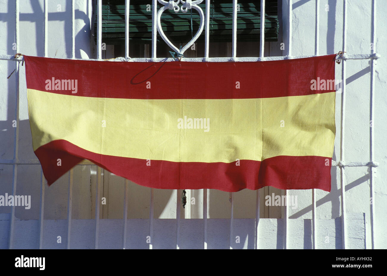 Spanische Flagge Stockfoto