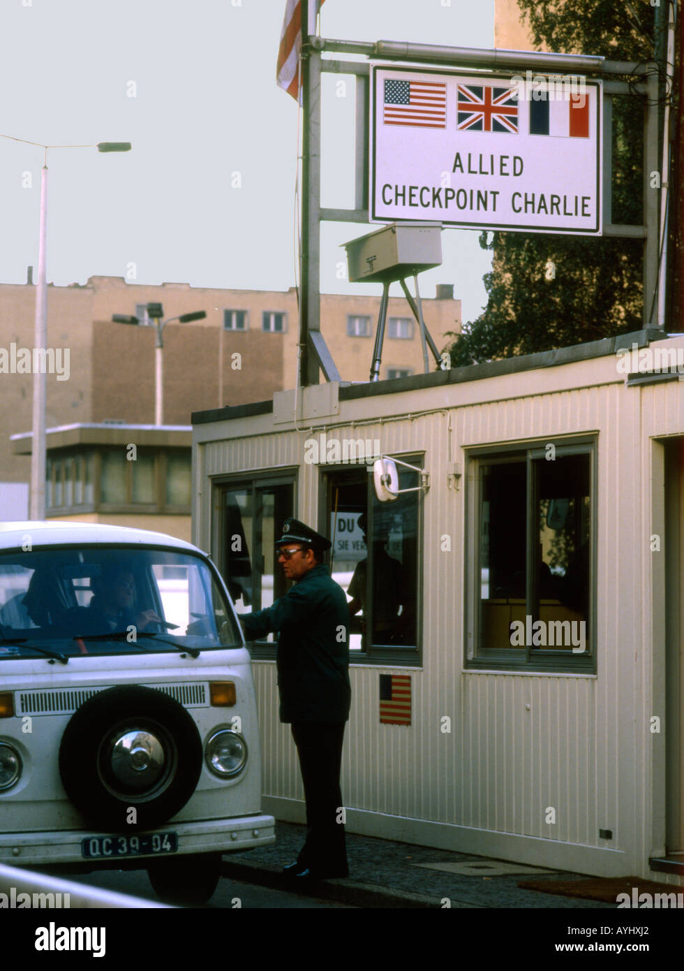 Deutschland. Berlin. Checkpoint Charlie während des Kalten Krieges Stockfoto
