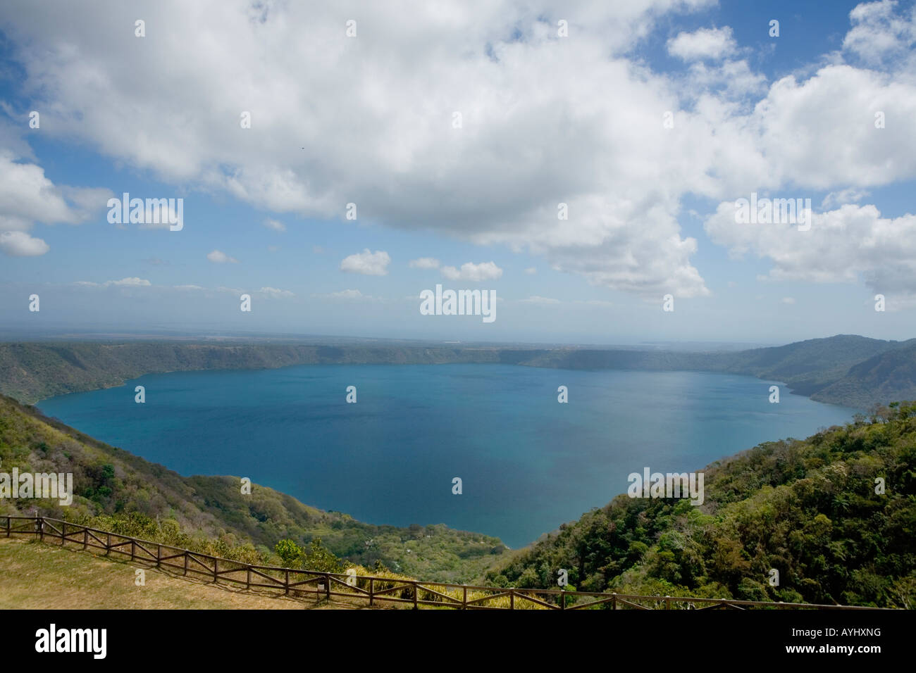 Laguna de Apoyo Kratersee Catarina Mirador Nicaragua Stockfoto