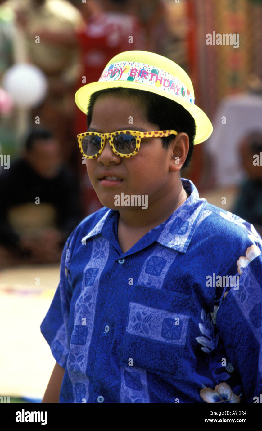 Tonga-Mitglieder der königlichen Familie besucht eine party Stockfoto