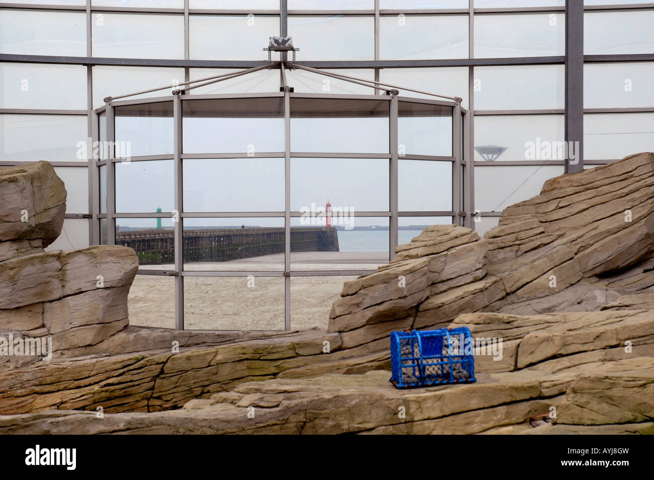 Nausikaa Aquarium National Sea Center Boulogne Sur Mer Pas De Calais Frankreich Stockfoto