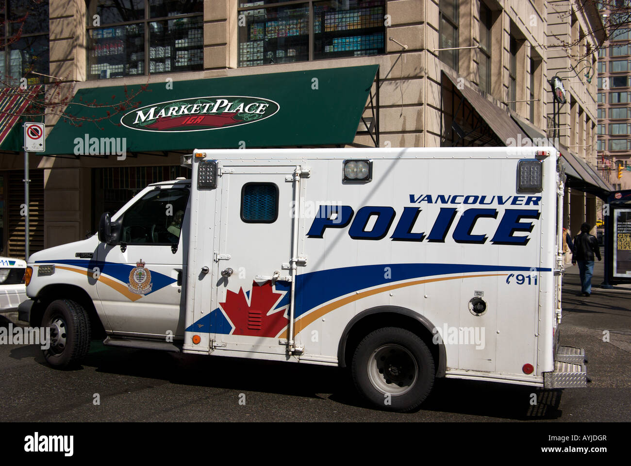 Vancouver Polizei Paddy Wagon. Stockfoto