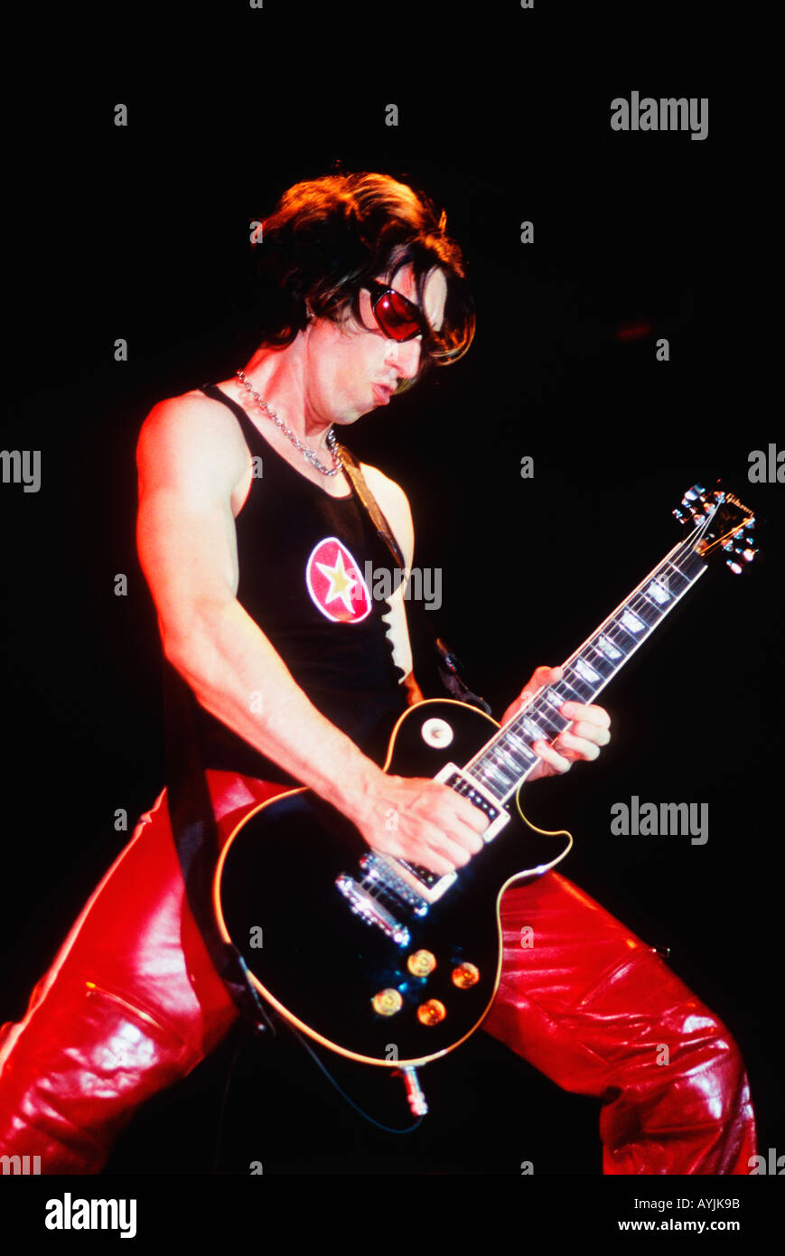 Rock And Roll Gitarrist Louisville Kentucky Stockfoto