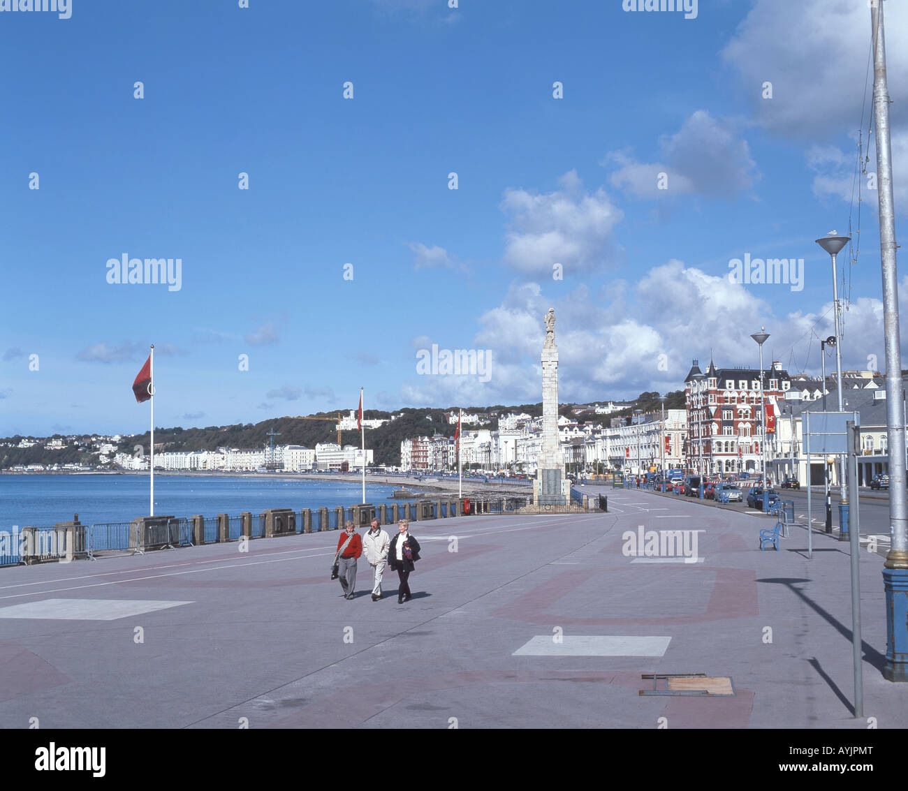 Strandpromenade, Douglas, Isle Of Man Stockfoto