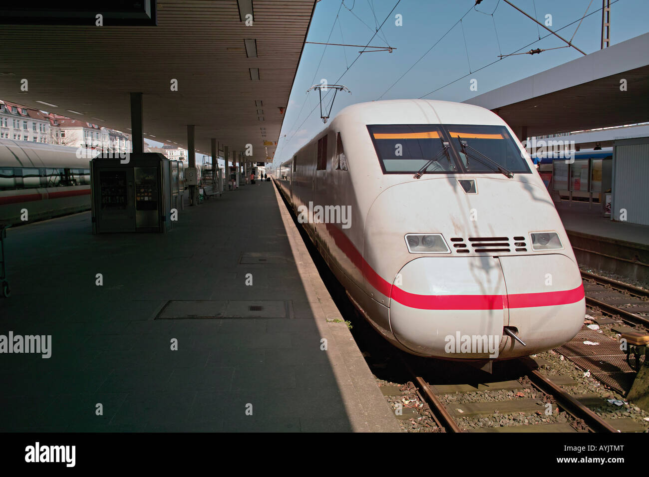 Deutschen Hochgeschwindigkeitszug Intercity Express ICE Hamburg Deutschland Stockfoto