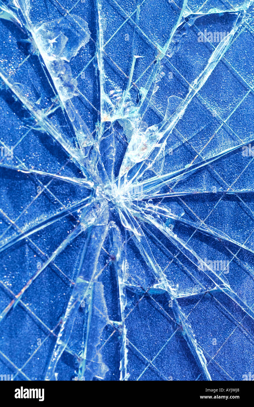 Glasscherben, die Darstellung der zerstörten Träume Stockfoto