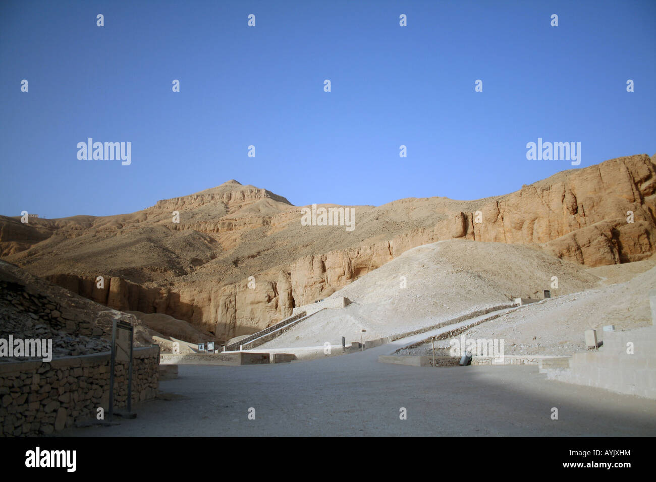 Tal der Könige - altägyptischen Gräbern [in der Nähe von Deir el-Bahri, Ägypten, Afrika].                                              . Stockfoto