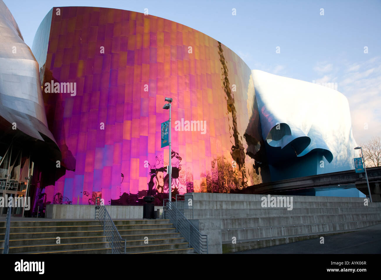 Seattle Washington State USA Experience Music Project in Seattle Center Seattle Stockfoto