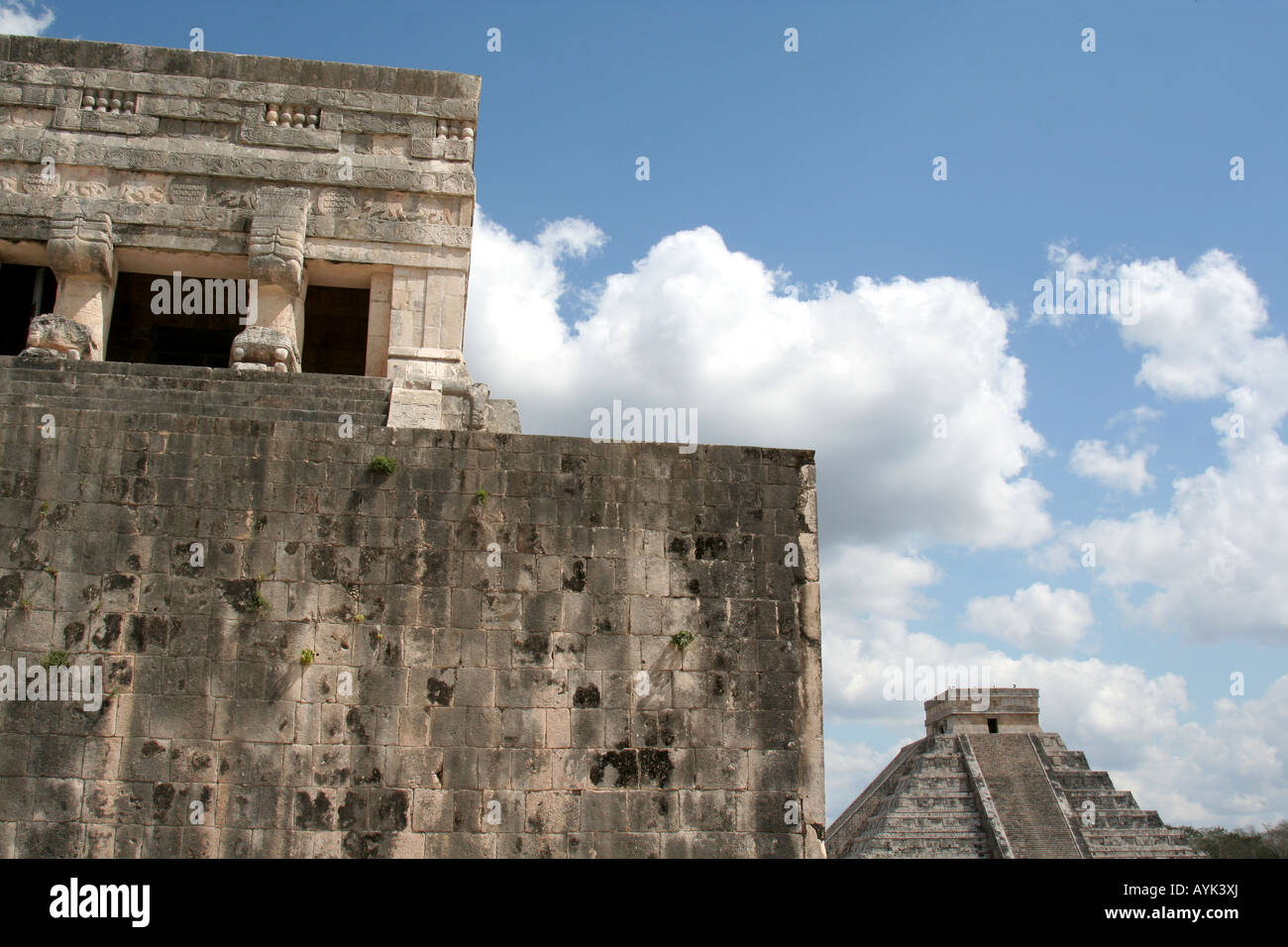 Kukulkan und den Jaguar-Tempel Stockfoto