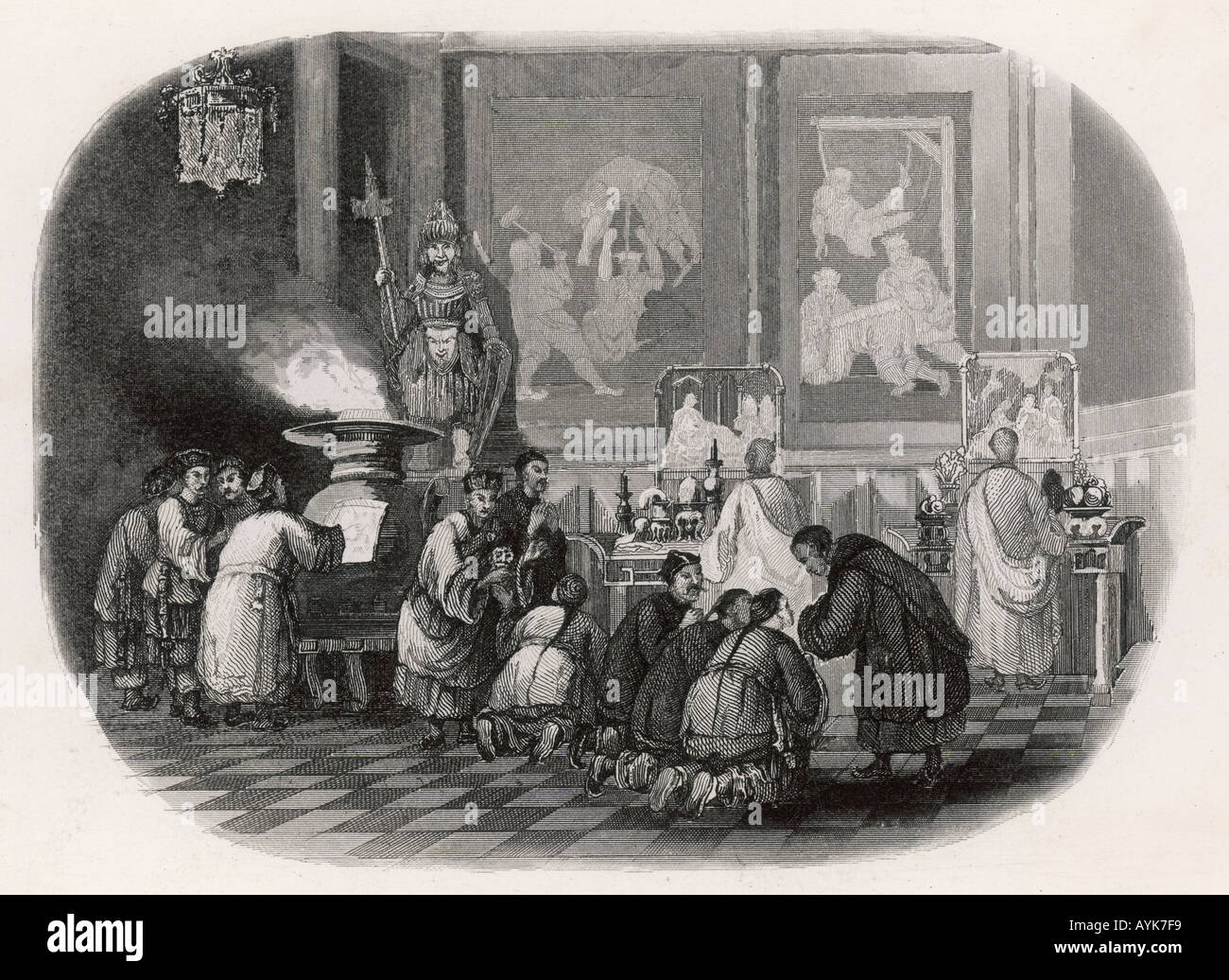 China Ahnenkult 1846 Stockfoto