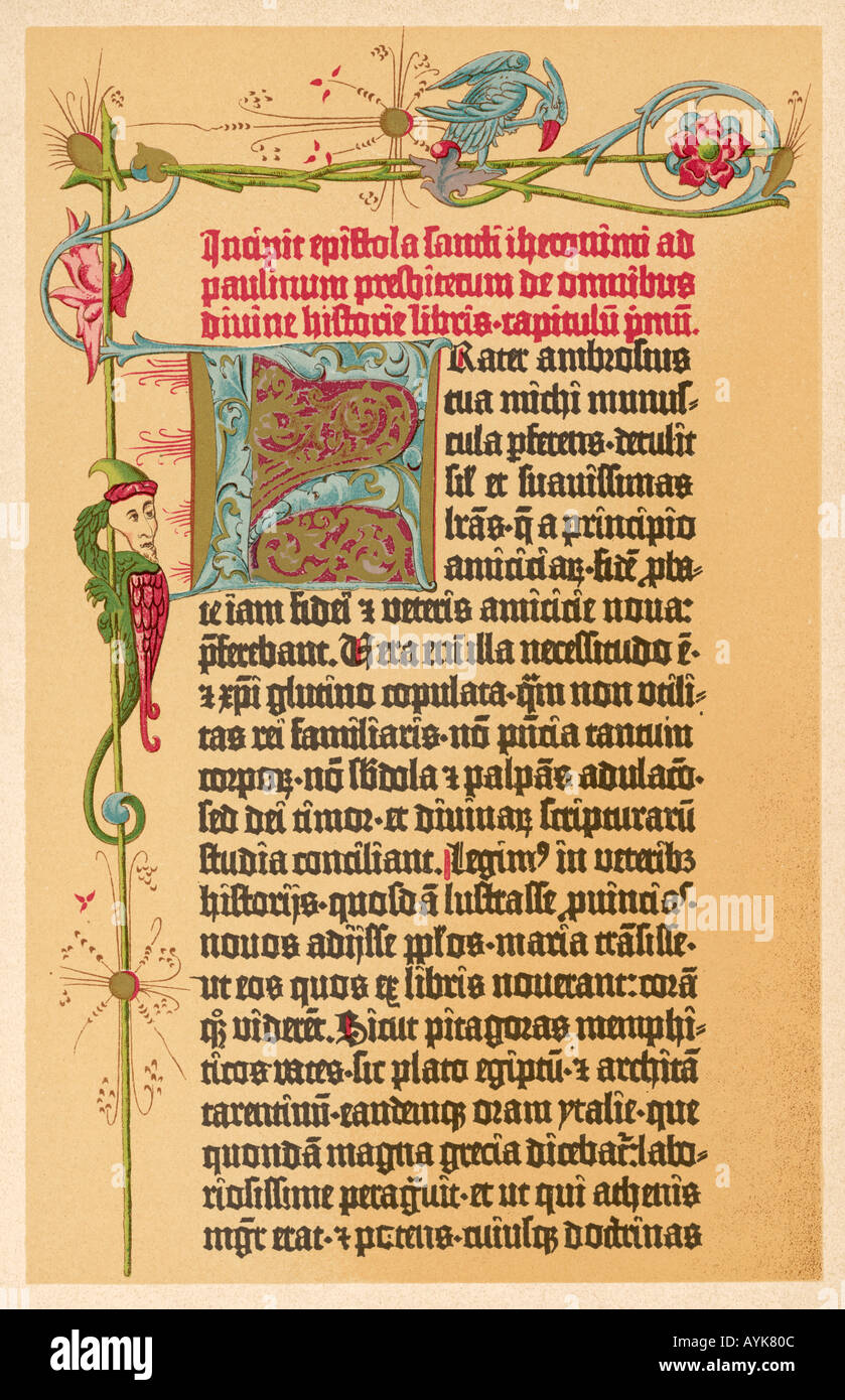 Gutenbergs Bibel Stockfoto