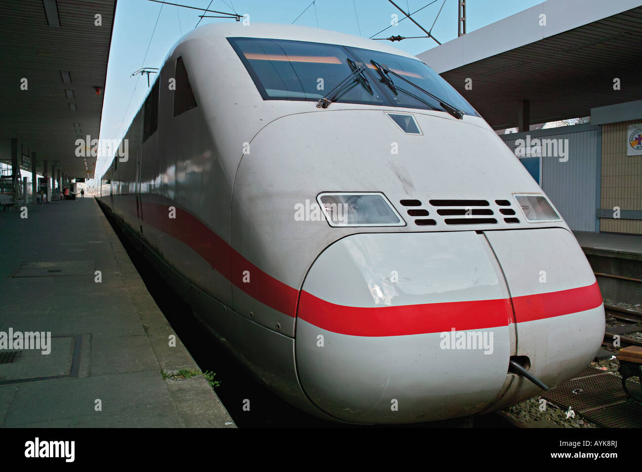 Deutschen Hochgeschwindigkeitszug Intercity Express ICE Hamburg Deutschland Stockfoto