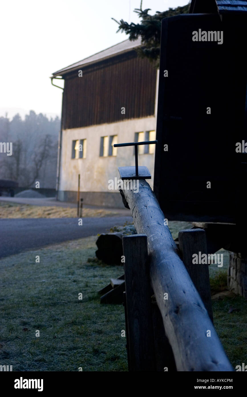 Kinder Wippe Perbersdorf, Österreich Stockfoto