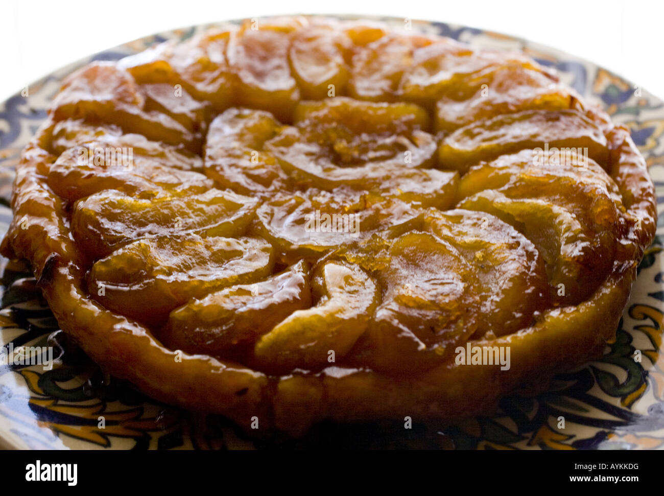 Upside-down Apfelkuchen nach einem französischen Rezept Tarte Tatin ...