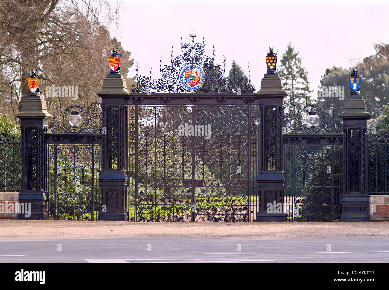 Norwich Gates Sandringham House Norfolk UK Stockfotografie Alamy