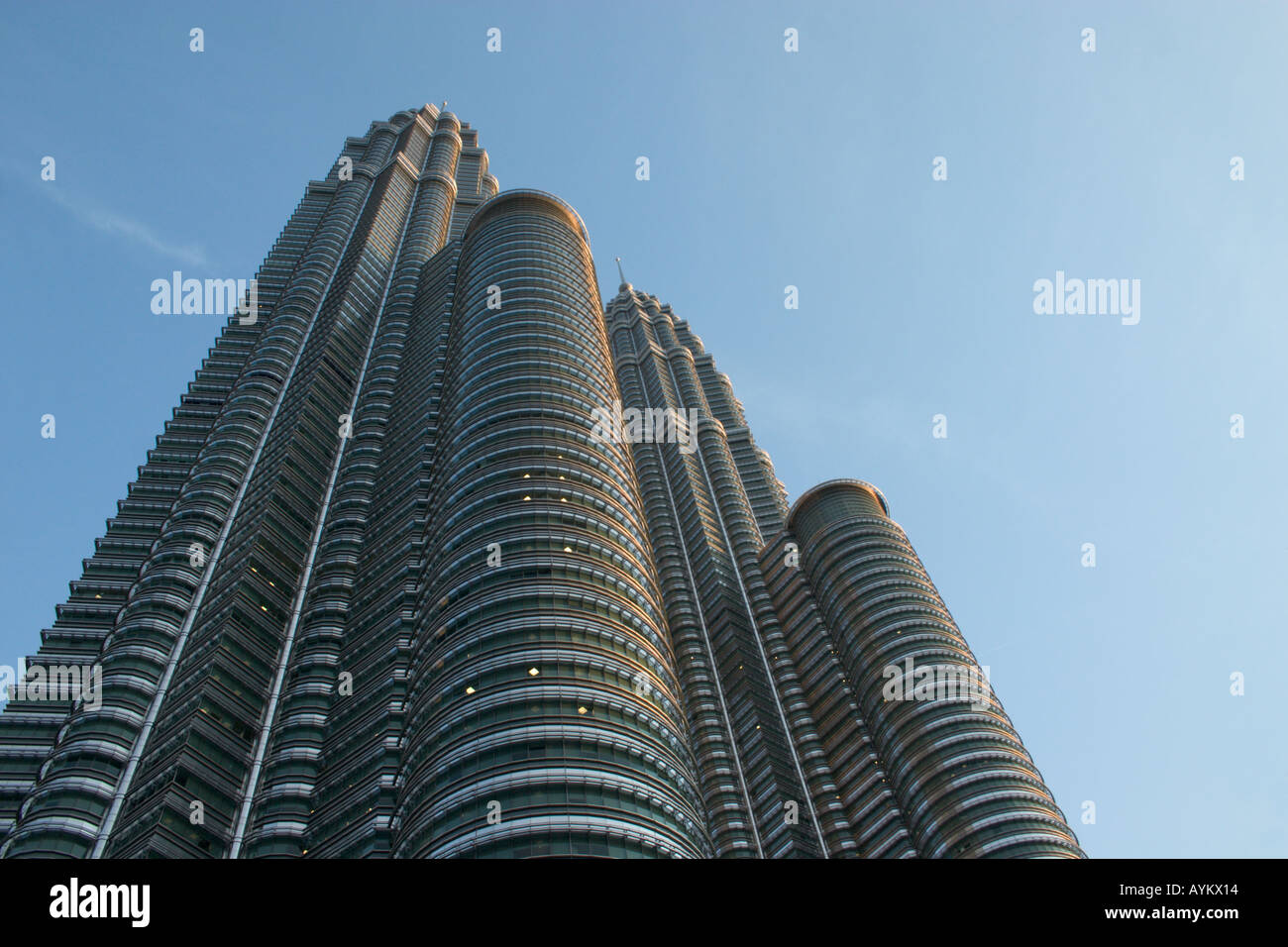 Petronas twin Towers touristischen Wahrzeichen Malaysier/in Stockfoto