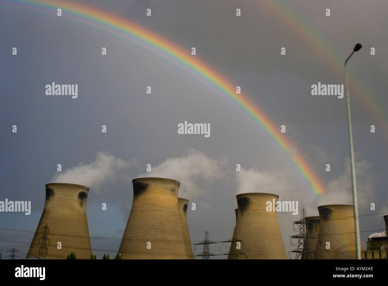 Kohle befeuerten Kraftwerk des Trent Valley England UK Europa trägt zur Klima-Änderung Regenzeiten Stockfoto