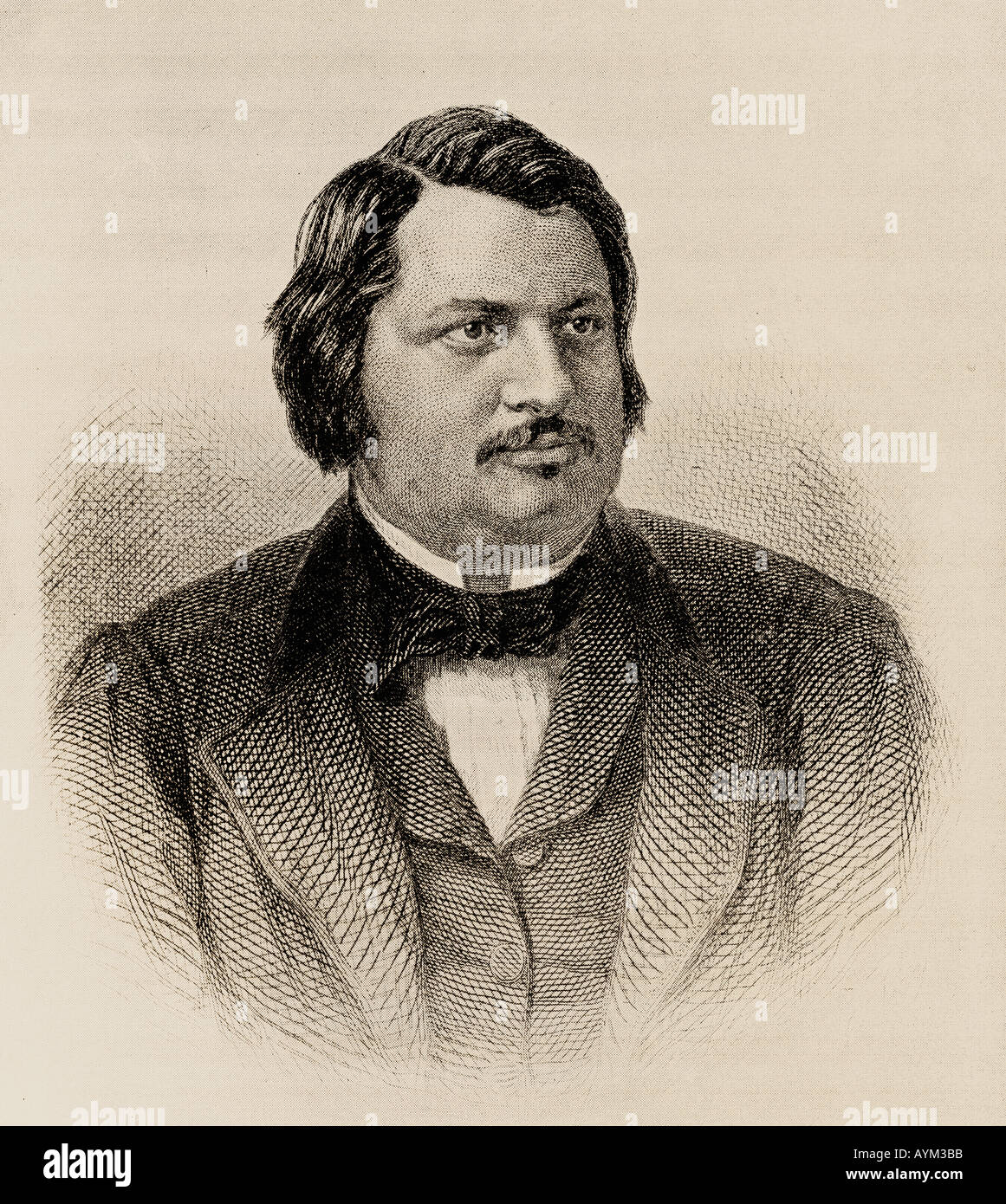Honore de Balzac, 1799 - 1850. Der französische Romancier und Dramatiker Stockfoto