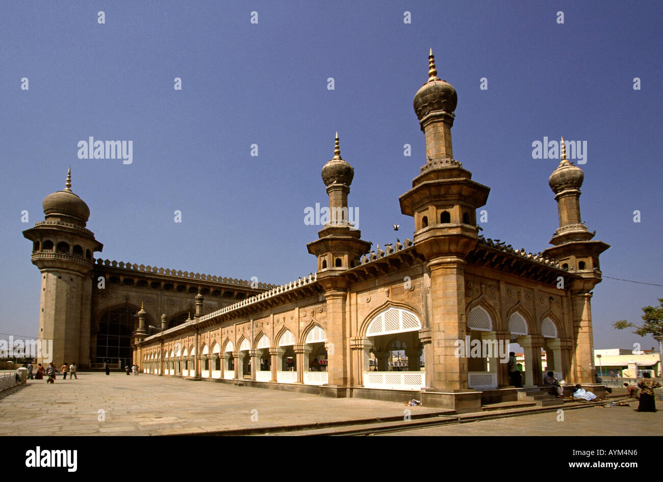 Indien Andhra Pradesh Hyderabad Mecca Masjid Gräber von Nizam Ali Khan und Beziehungen Stockfoto