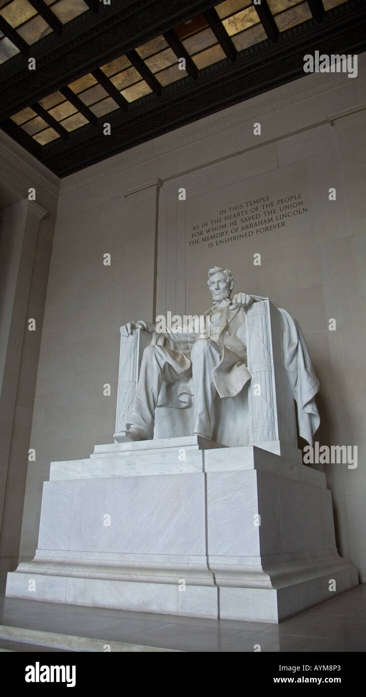 Lincoln Memorial, Washington DC USA Stockfoto