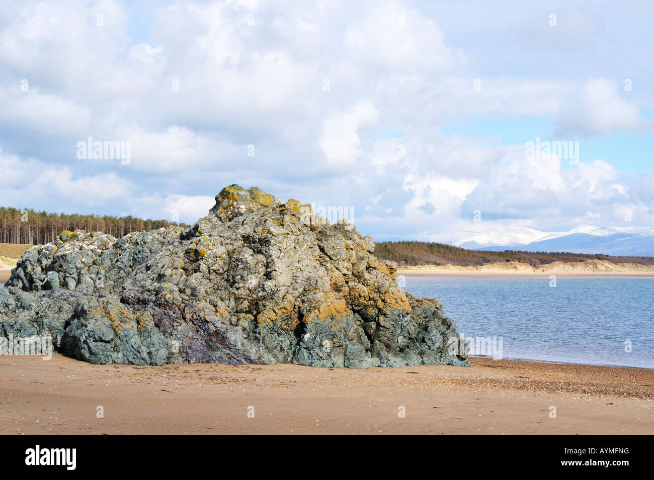 Newborough Wald und Warren von Llanddwyn Insel Llanddwyn Anglesey Nordwales Stockfoto