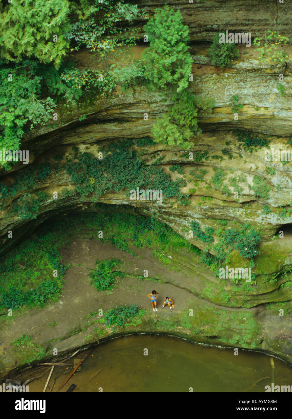 Auf dem Grund des Canyons gehungert Rock State Park Entspannung aktive Erholung vertikale Wasserlandschaft Landschaft Menschen Natur szenischen Stockfoto
