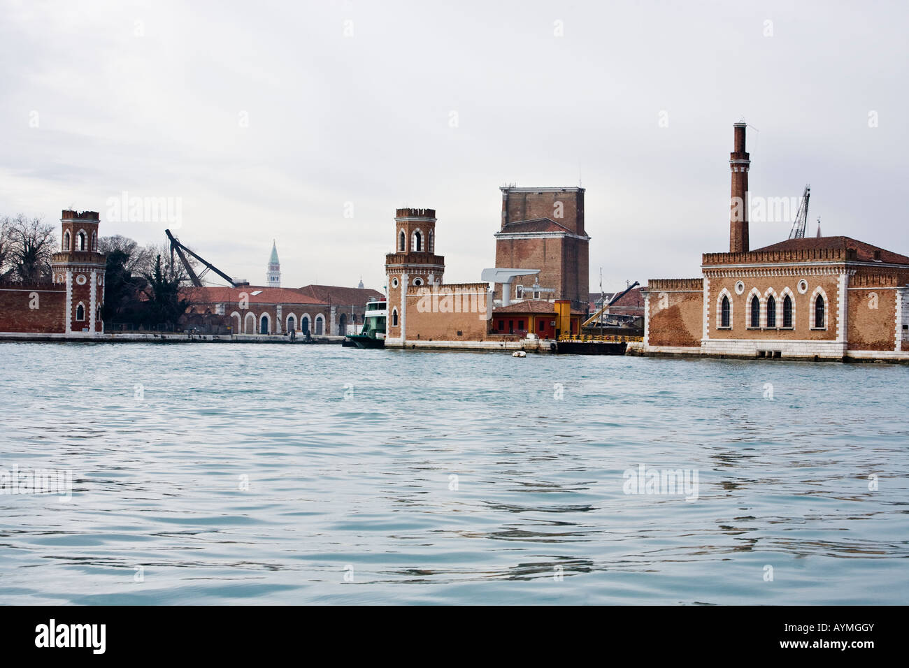 das Arsenal in die wunderschöne Stadt Venedig in Italien Stockfoto