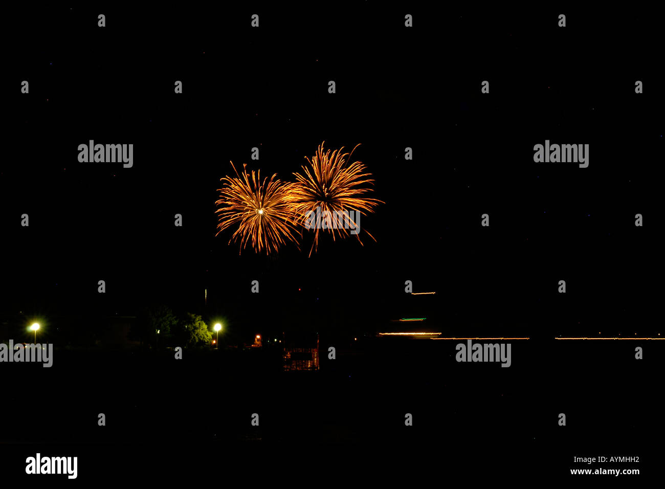 Juli 4. Independence Day Feuerwerk Feiern in den USA Stockfoto