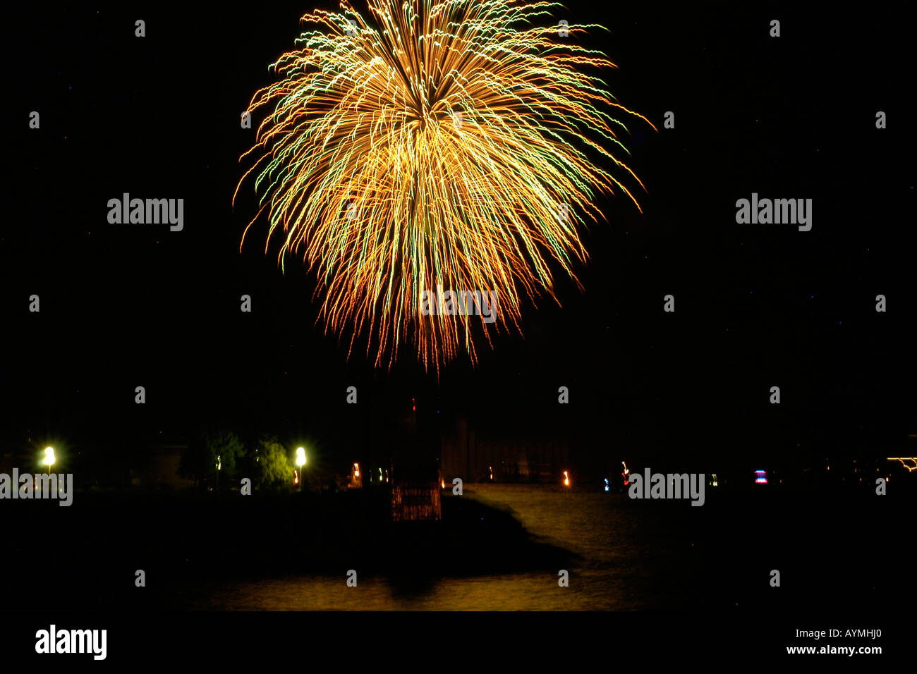 Juli 4. Independence Day Feuerwerk Feiern in den USA Stockfoto