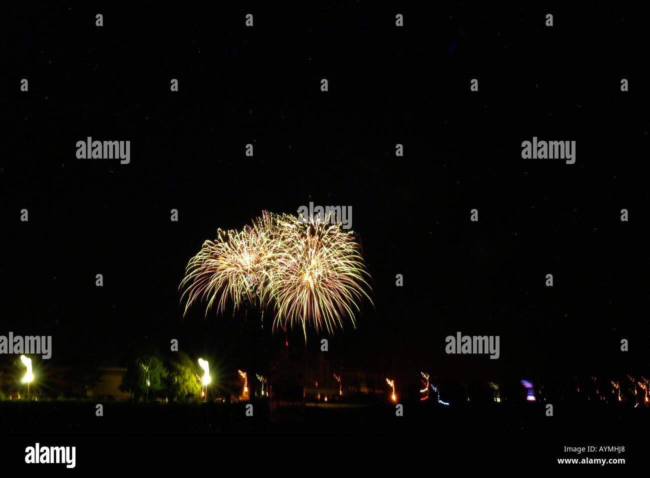 Juli 4. Independence Day Feuerwerk Feiern in den USA Stockfoto